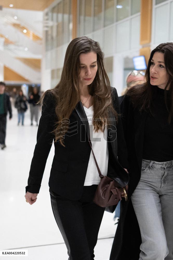 Magda Vavrusova Leaves Depardieu Trial For Sexual Assault - Paris