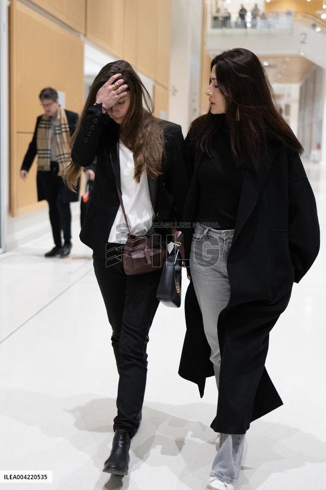 Magda Vavrusova Leaves Depardieu Trial For Sexual Assault - Paris