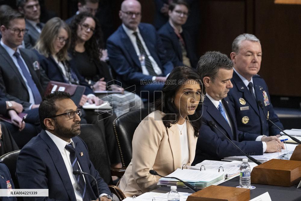 US Senate Select Committee on Intelligence Hearing Examining Worldwide Threats