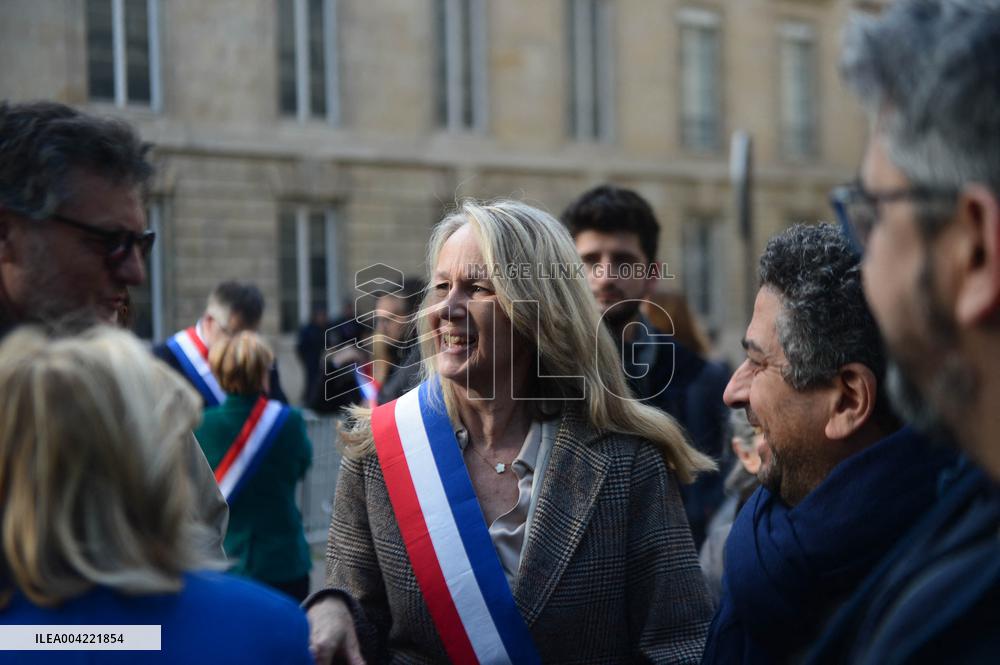 Rally in Support of Franco Algerian Writer Boualem Sansal - Paris