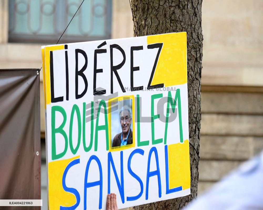 Rally in Support of Franco Algerian Writer Boualem Sansal - Paris
