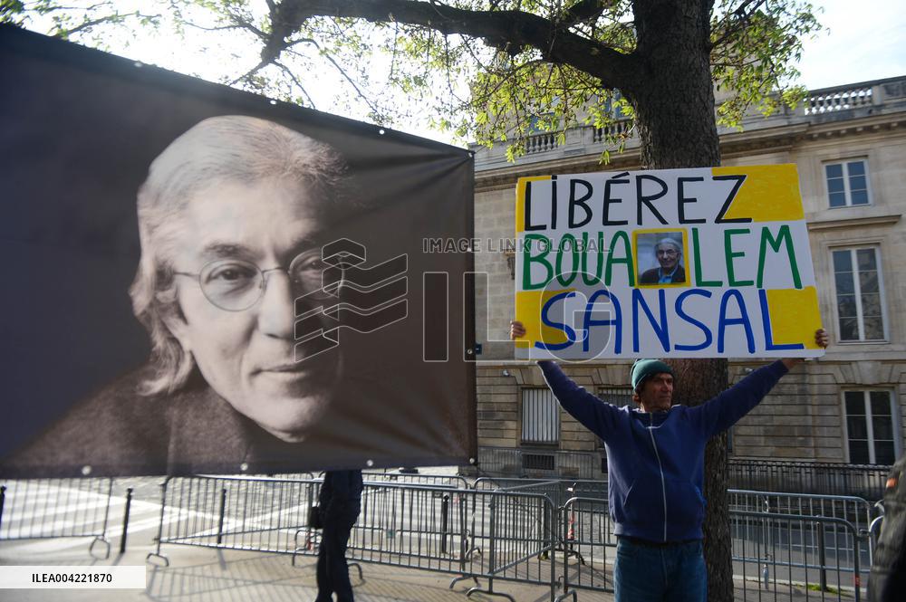 Rally in Support of Franco Algerian Writer Boualem Sansal - Paris