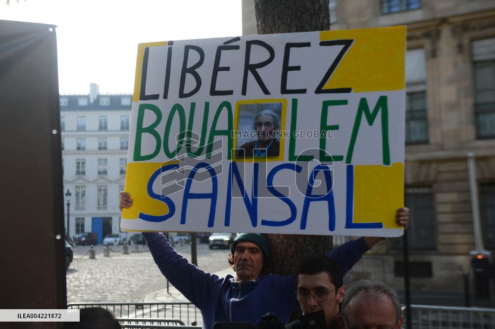 Rally in Support of Franco Algerian Writer Boualem Sansal - Paris