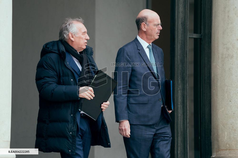 Weekly Cabinet Meeting at the Elysee Palace - Paris AJ
