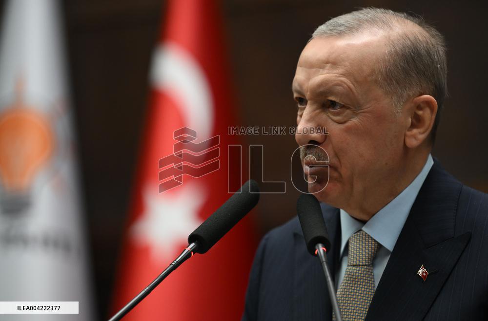 President Erdogan speaks at AKP group meeting - Ankara