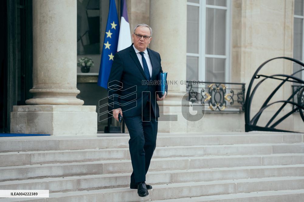 Weekly Cabinet Meeting at the Elysee Palace - Paris AJ