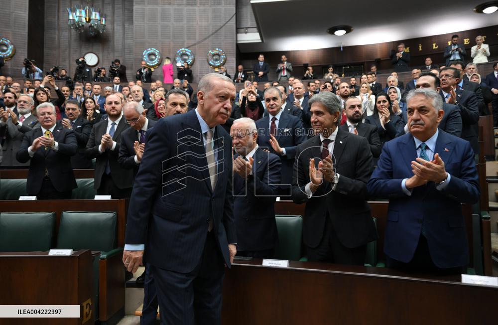 President Erdogan speaks at AKP group meeting - Ankara