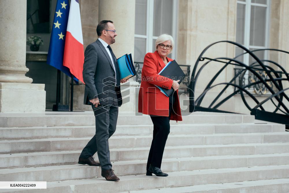 Weekly Cabinet Meeting at the Elysee Palace - Paris AJ