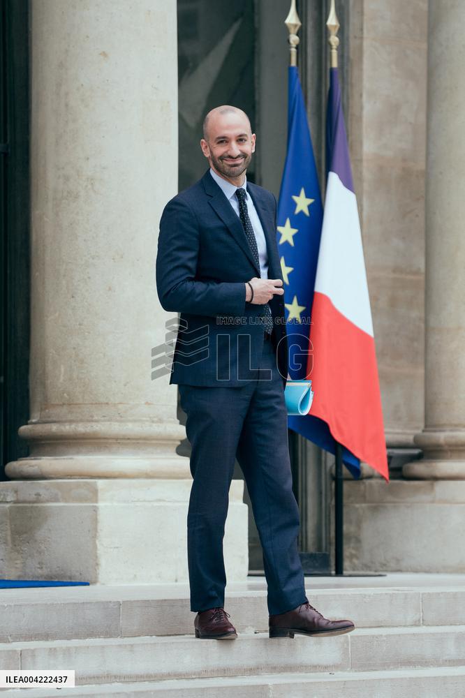 Weekly Cabinet Meeting at the Elysee Palace - Paris AJ