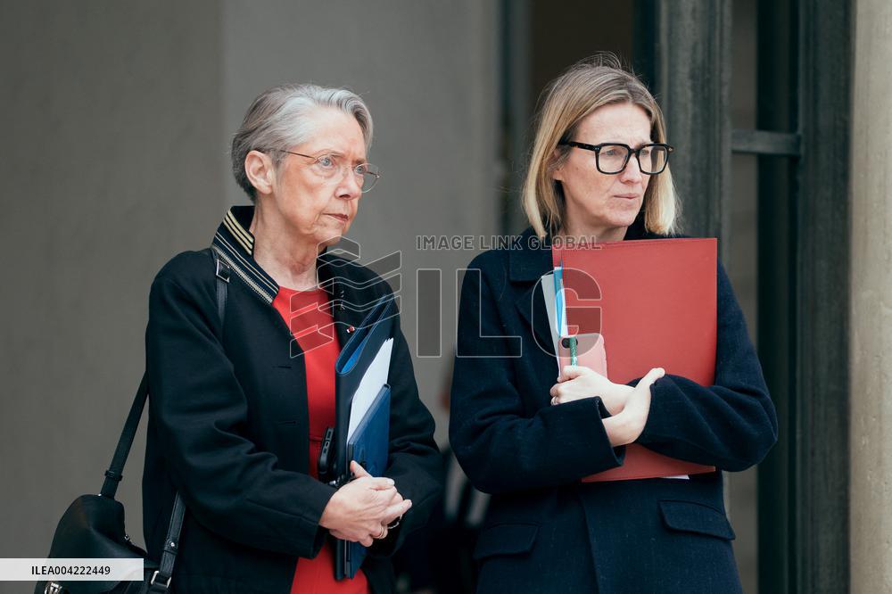 Weekly Cabinet Meeting at the Elysee Palace - Paris AJ