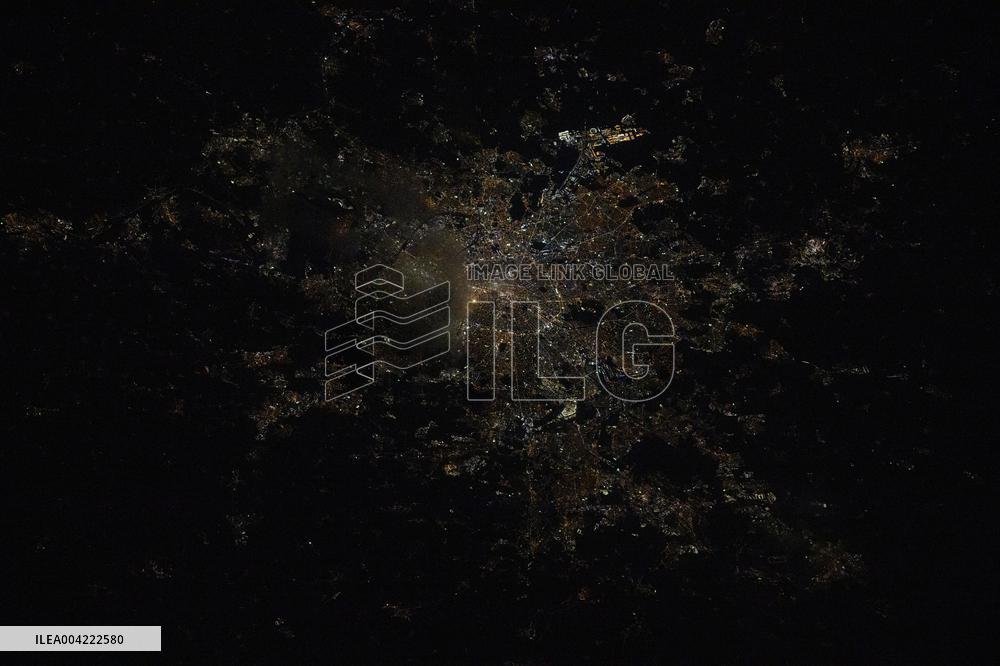 Paris at Night from Space - ISS