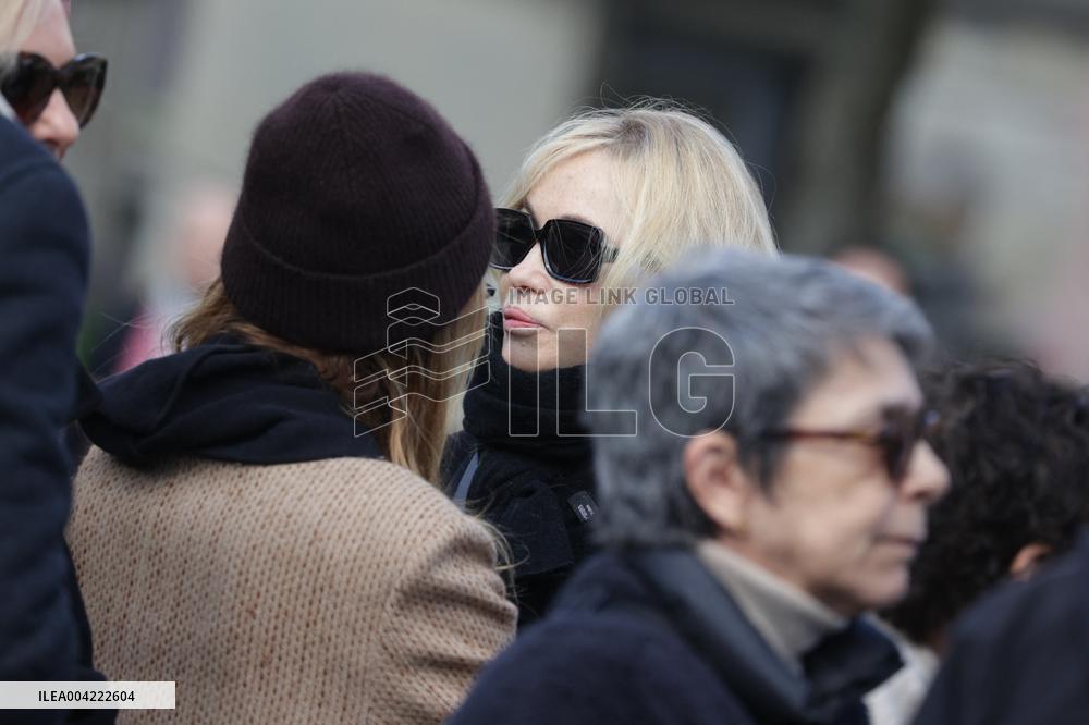 Emilie Dequenne Funeral - Paris
