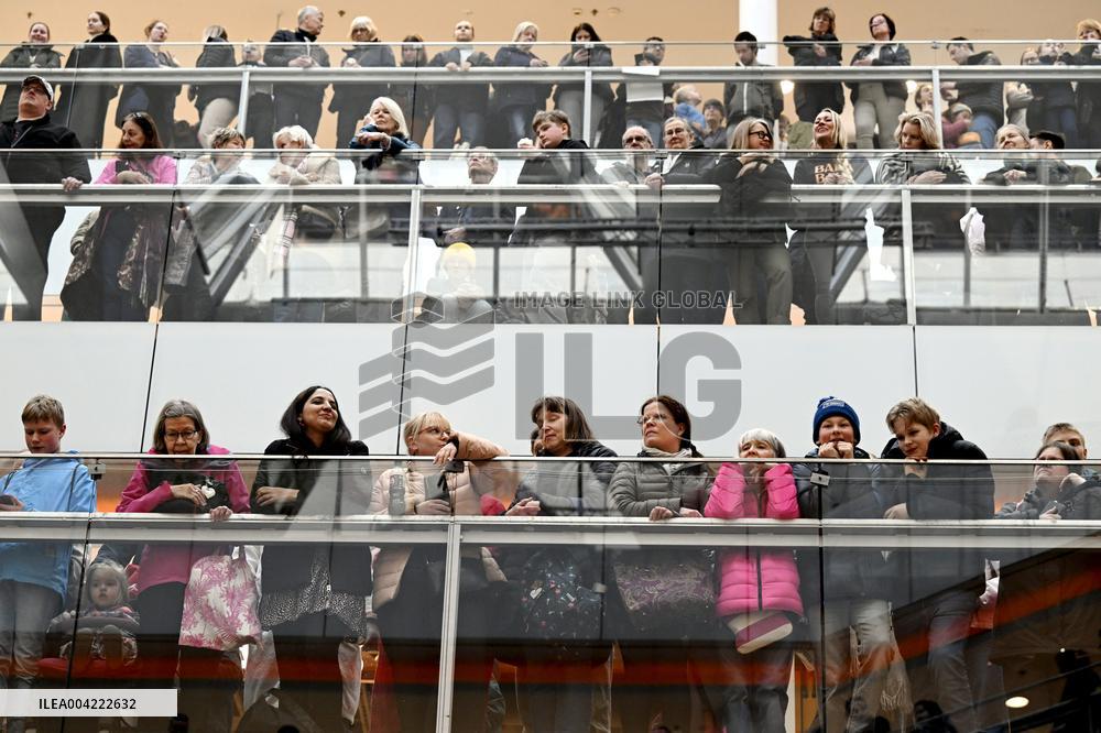 Finnish group KAJ - mini gig at a shopping centre