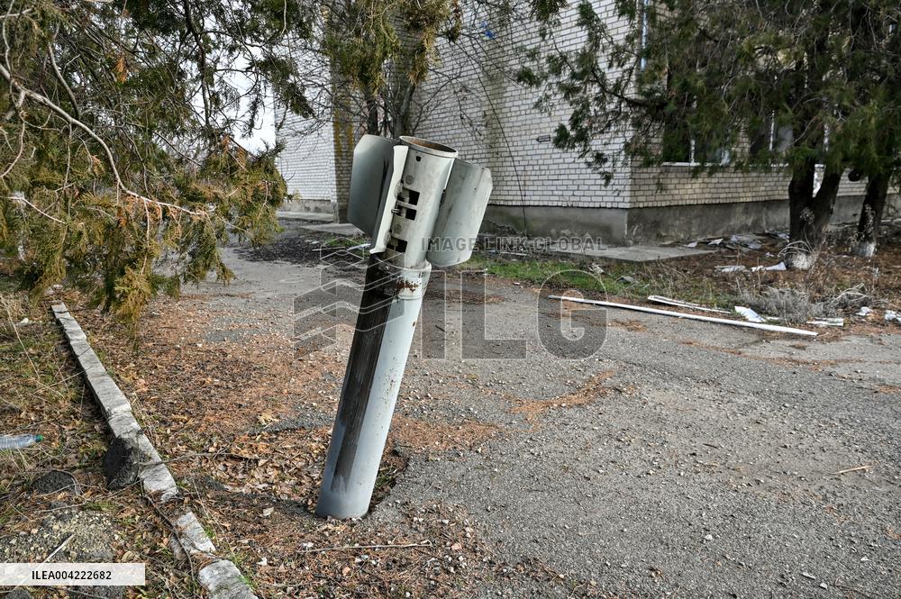 Educational institution destroyed by Russian shelling in Zaporizhzhia region