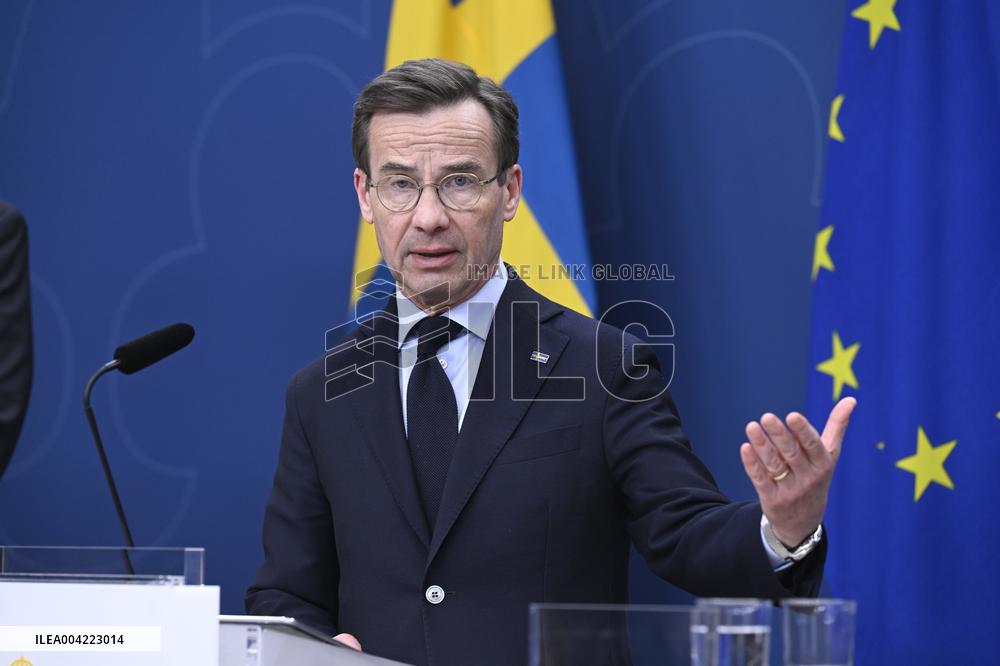 SWEDEN ANNOUNCES LARGE REARMAMENT