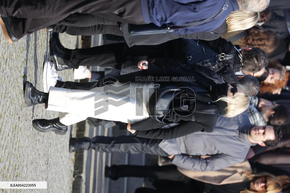 Emilie Dequenne Funeral - Paris