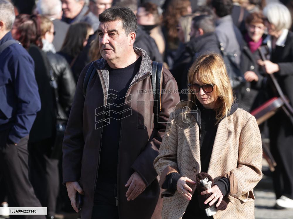 Emilie Dequenne Funeral - Paris