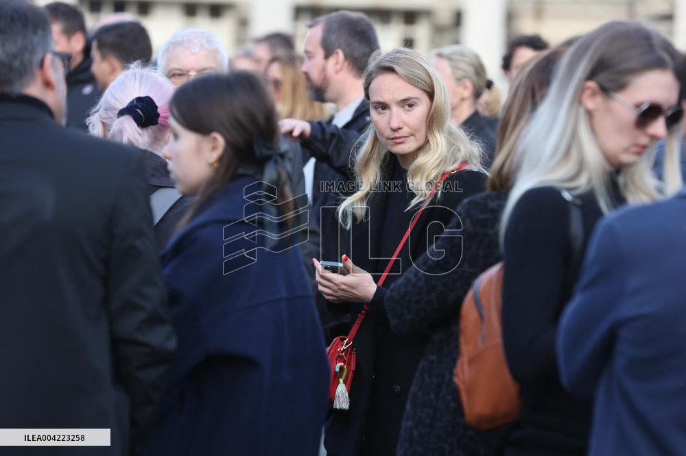Emilie Dequenne Funeral - Paris