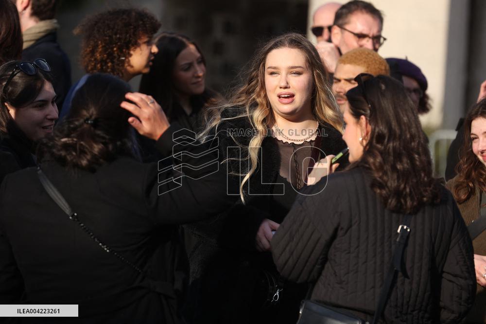 Emilie Dequenne Funeral - Paris