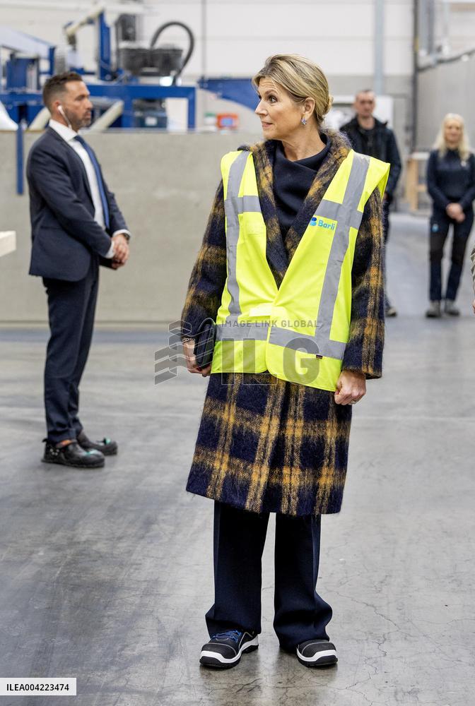 Queen Maxima Pays Working Visit To Uden