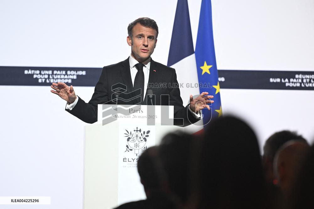 President Zelensky And President Macron Joint Press Conference - Paris
