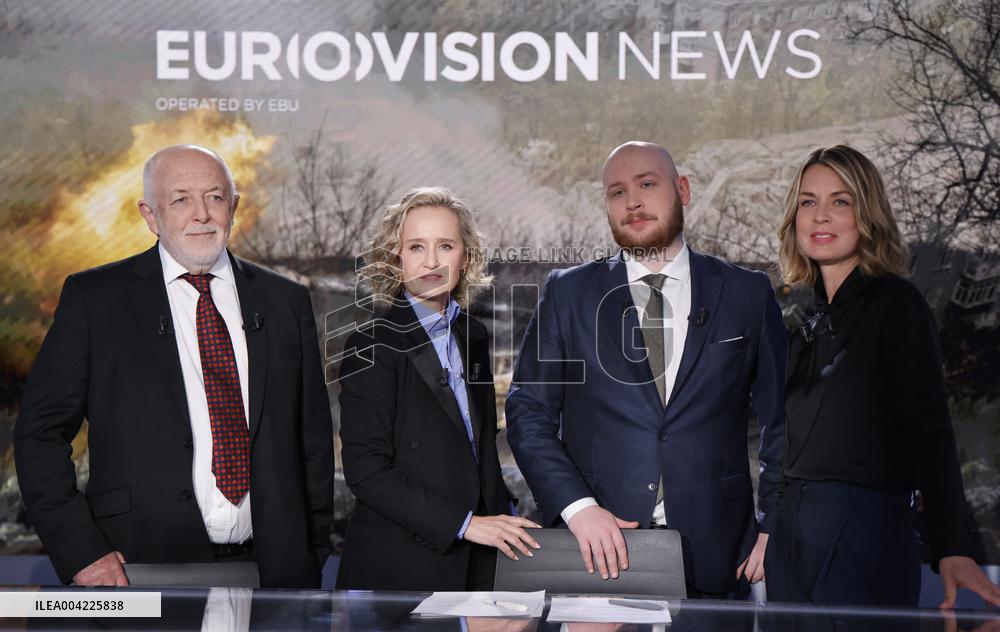 President Zelensky Interviewed by European Broadcasting Union's Medias - Paris