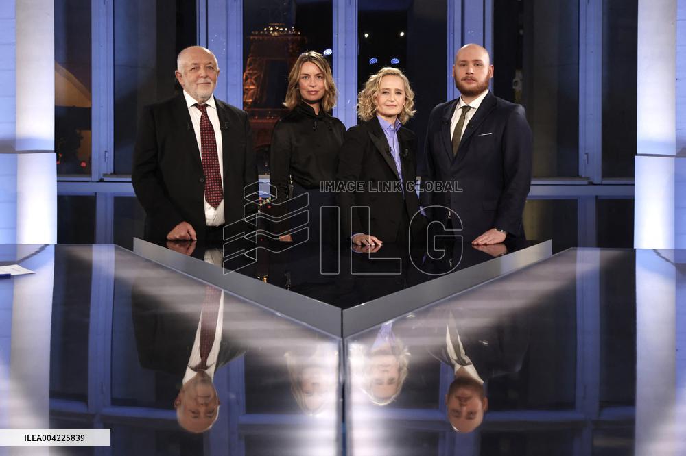 President Zelensky Interviewed by European Broadcasting Union's Medias - Paris