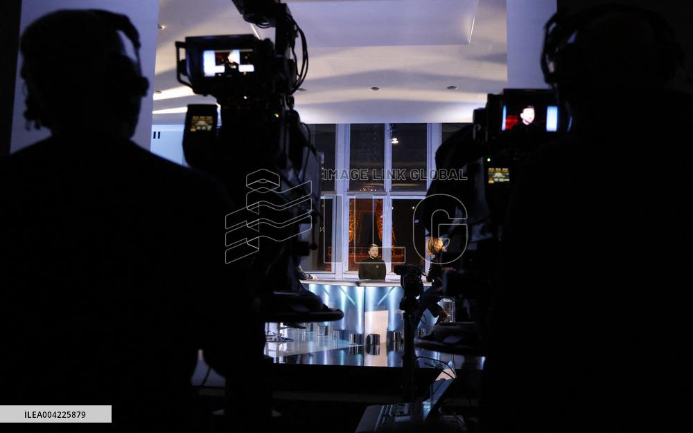 President Zelensky Interviewed by European Broadcasting Union's Medias - Paris