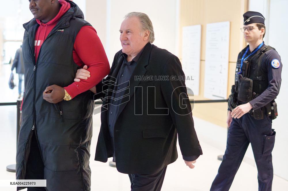 Gerard Depardieu Trial - Paris AJ