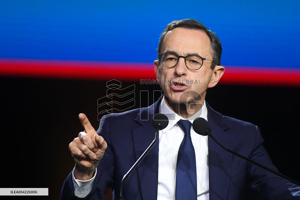 Bruno Retailleau At A Meeting - Paris