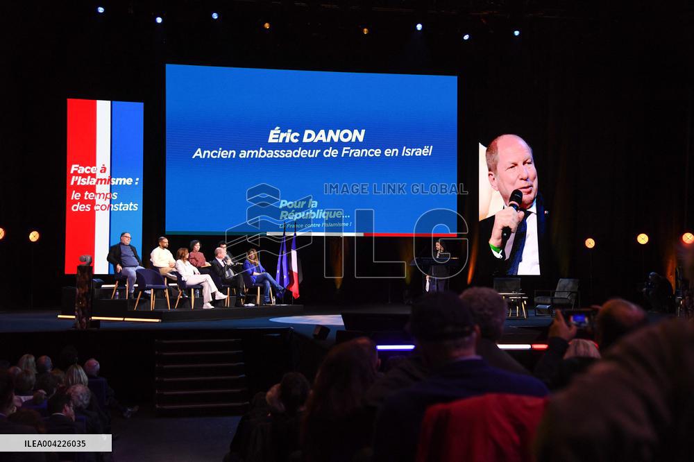 Bruno Retailleau At A Meeting - Paris