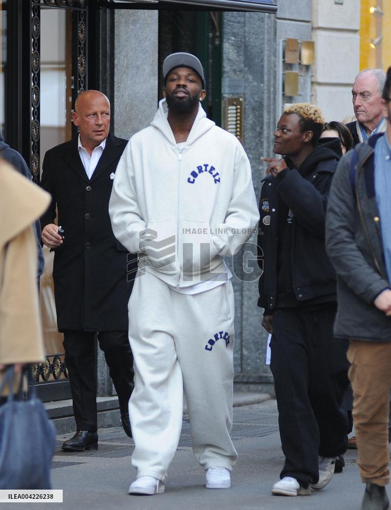 Exclusive - Marcus Thuram Spotted In Milan - Italy