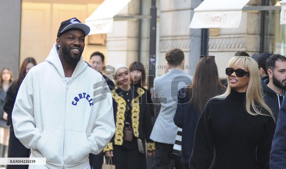 Exclusive - Marcus Thuram Spotted In Milan - Italy