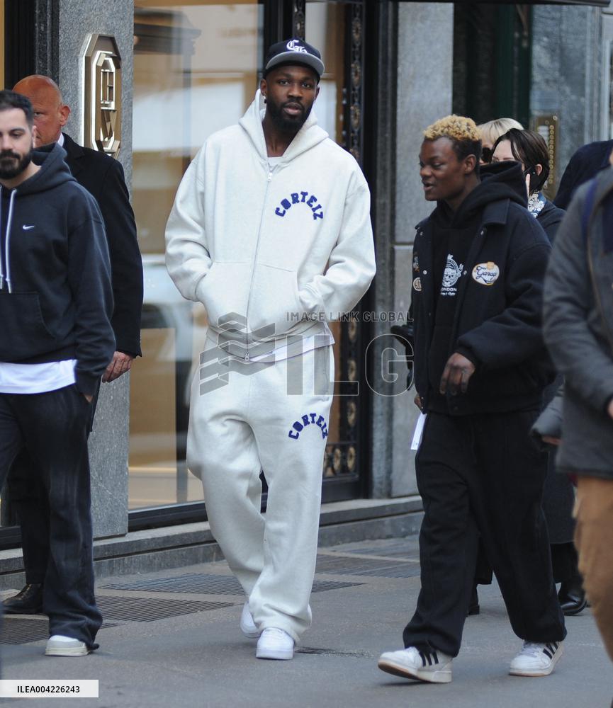 Exclusive - Marcus Thuram Spotted In Milan - Italy