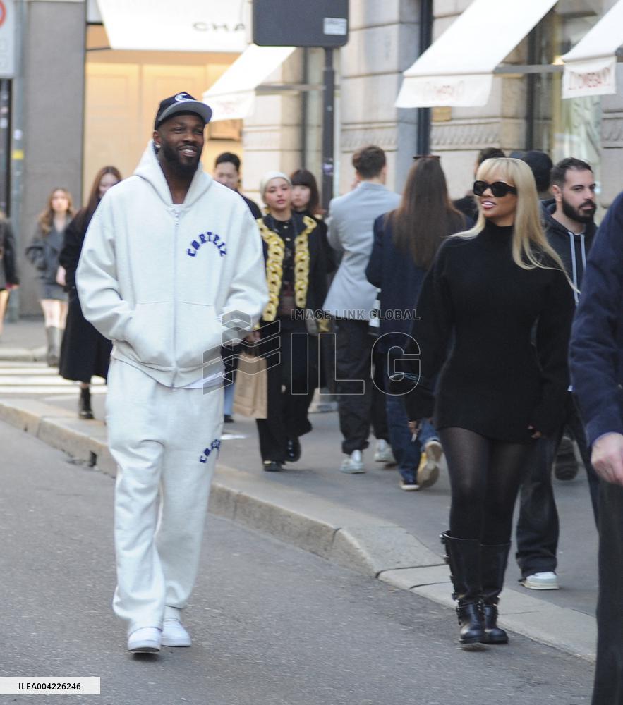 Exclusive - Marcus Thuram Spotted In Milan - Italy