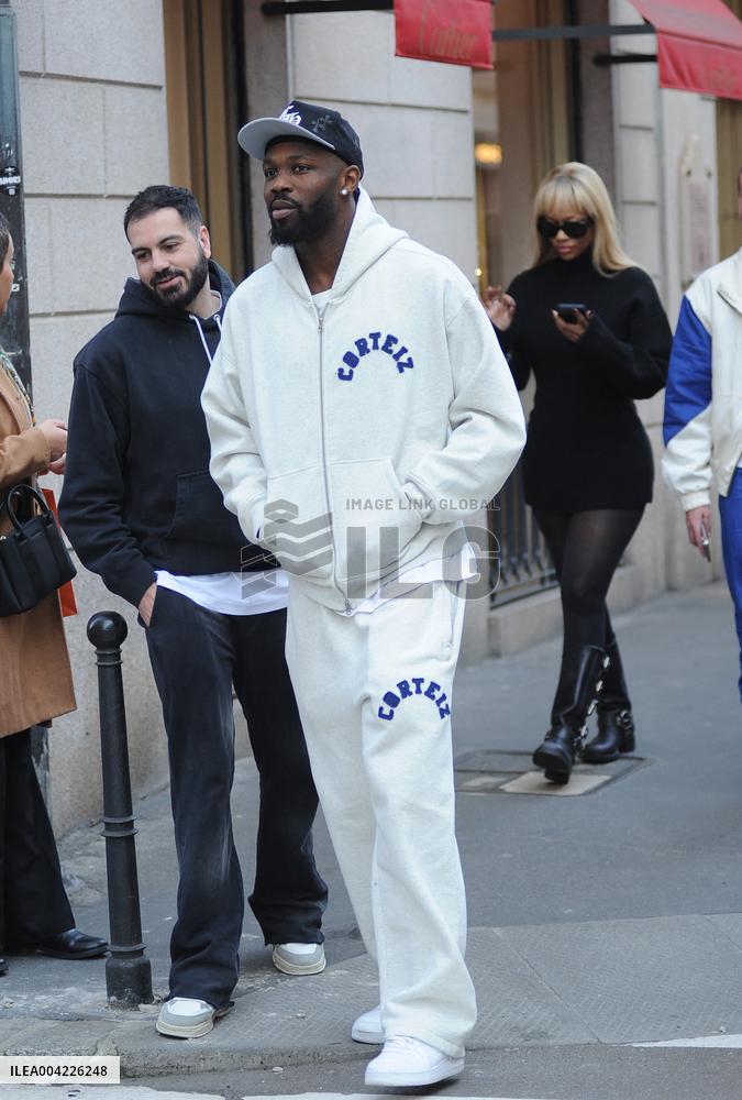 Exclusive - Marcus Thuram Spotted In Milan - Italy