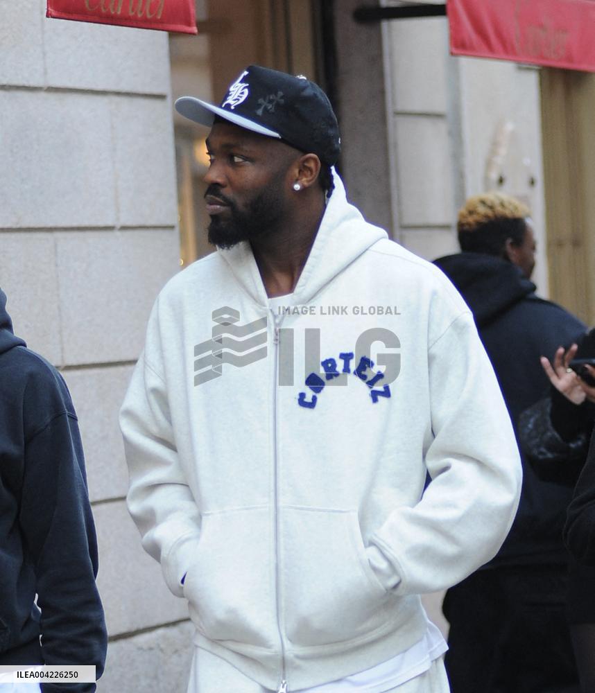 Exclusive - Marcus Thuram Spotted In Milan - Italy