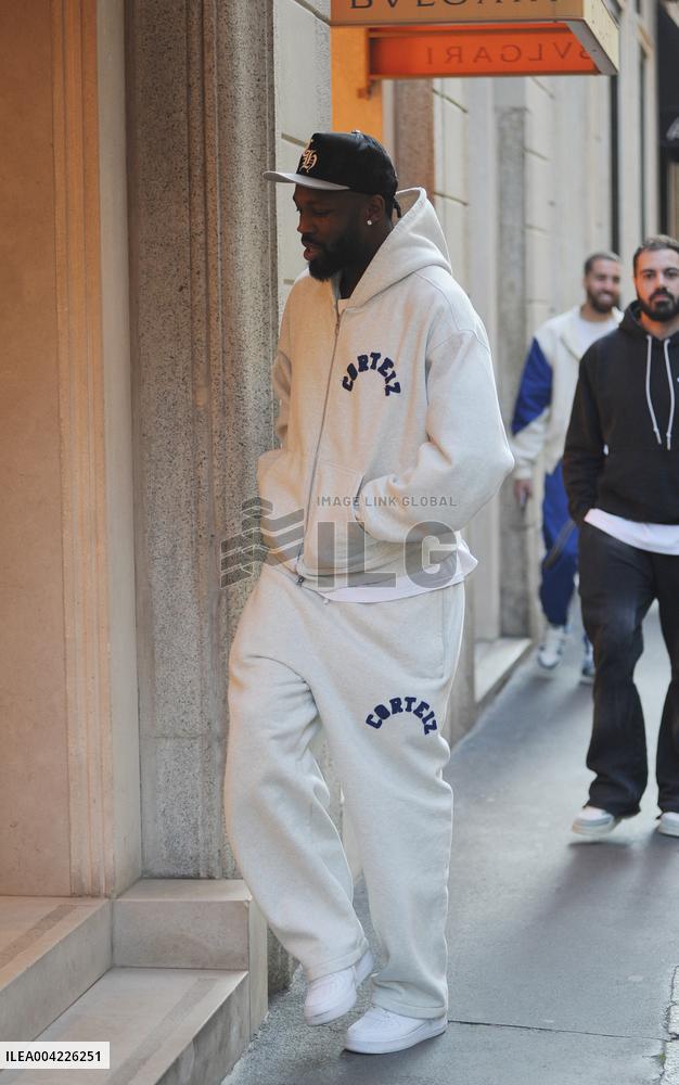 Exclusive - Marcus Thuram Spotted In Milan - Italy