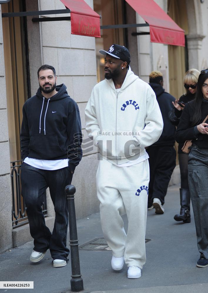 Exclusive - Marcus Thuram Spotted In Milan - Italy