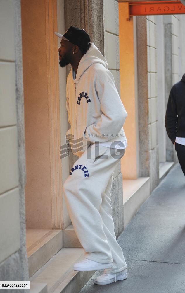 Exclusive - Marcus Thuram Spotted In Milan - Italy