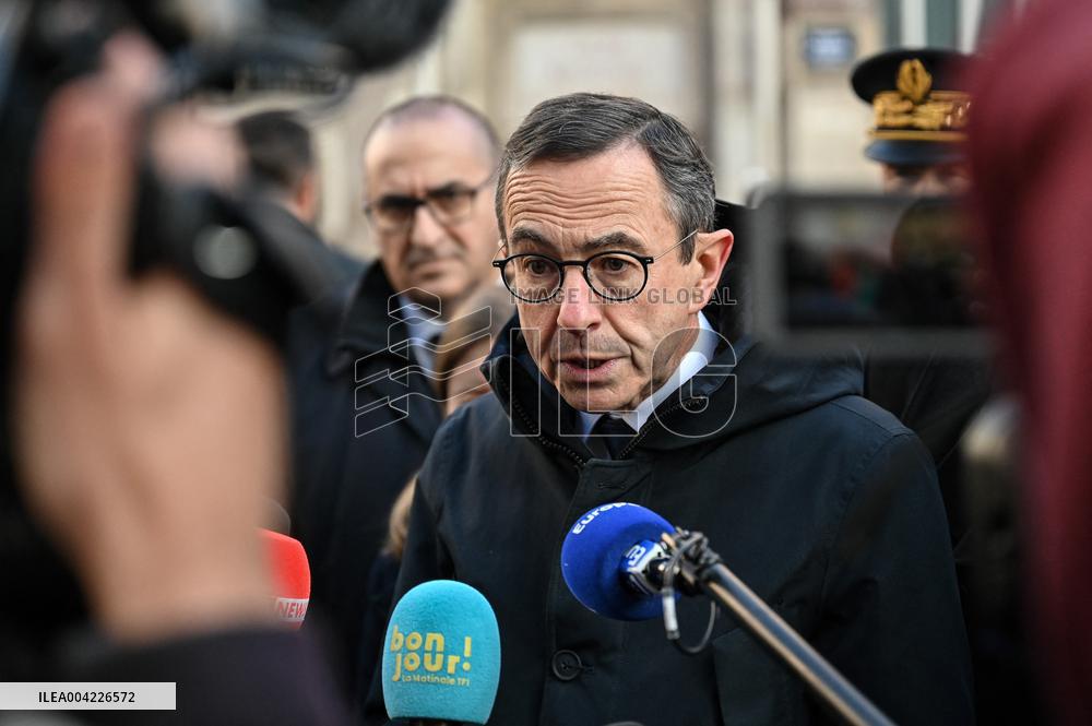 Borne and Retailleau Visit the Beaugrenelle Vocational High School - Paris