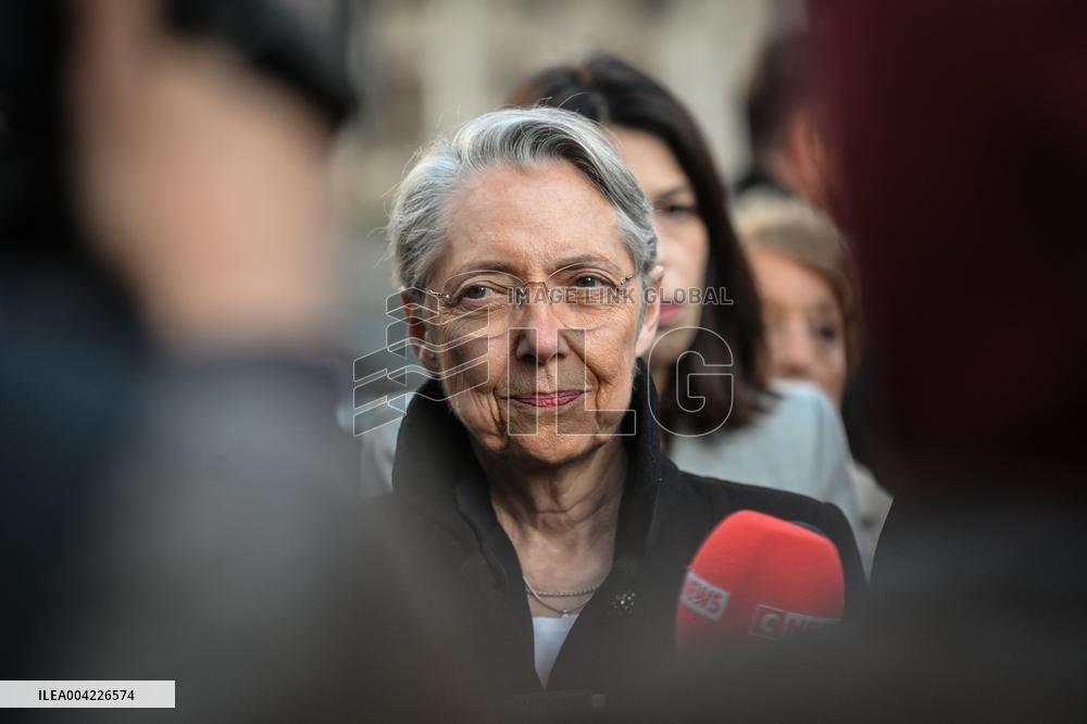 Borne and Retailleau Visit the Beaugrenelle Vocational High School - Paris