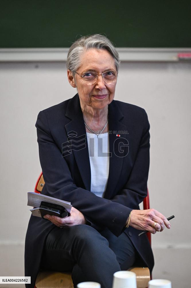 Borne and Retailleau Visit the Beaugrenelle Vocational High School - Paris