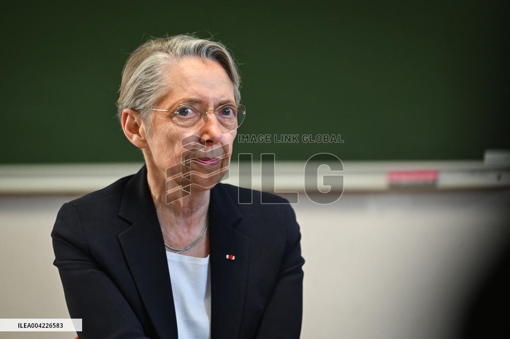 Borne and Retailleau Visit the Beaugrenelle Vocational High School - Paris