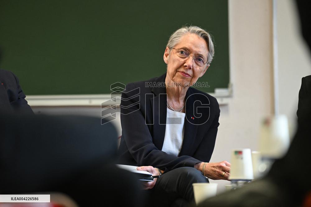 Borne and Retailleau Visit the Beaugrenelle Vocational High School - Paris