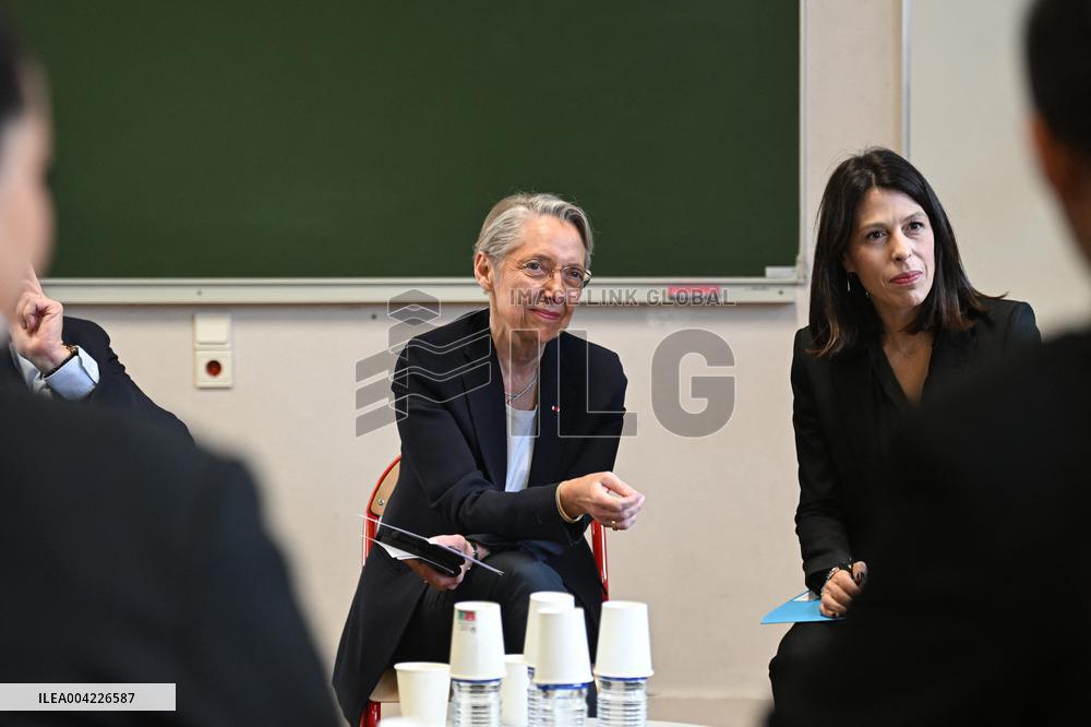 Borne and Retailleau Visit the Beaugrenelle Vocational High School - Paris