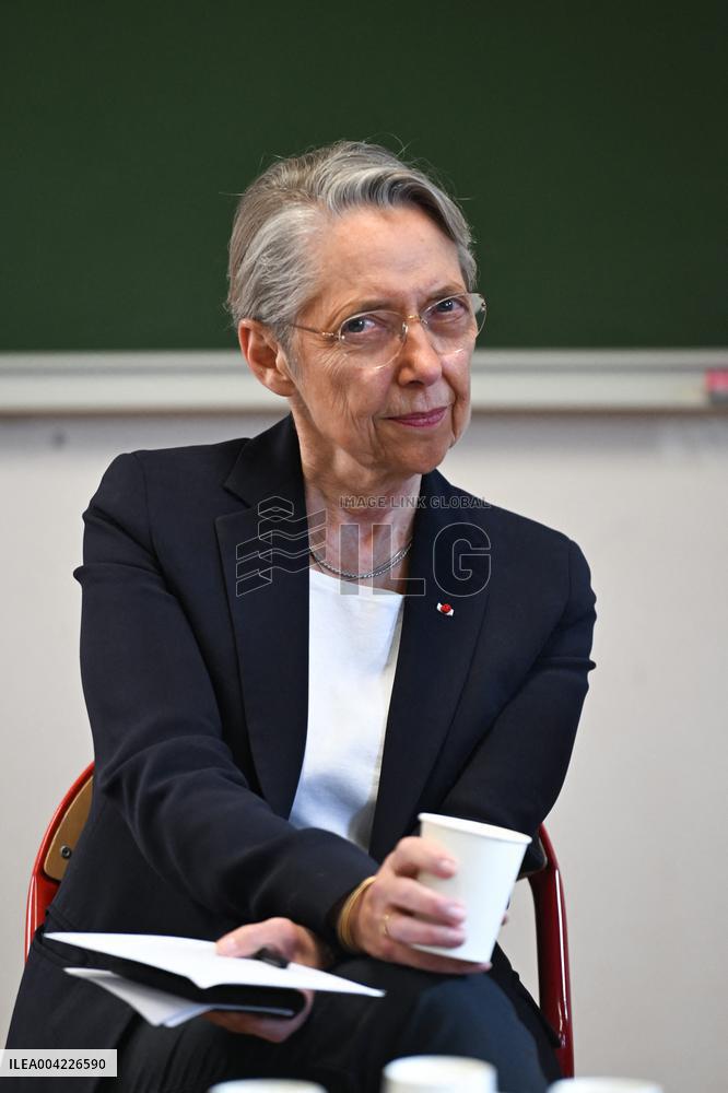 Borne and Retailleau Visit the Beaugrenelle Vocational High School - Paris