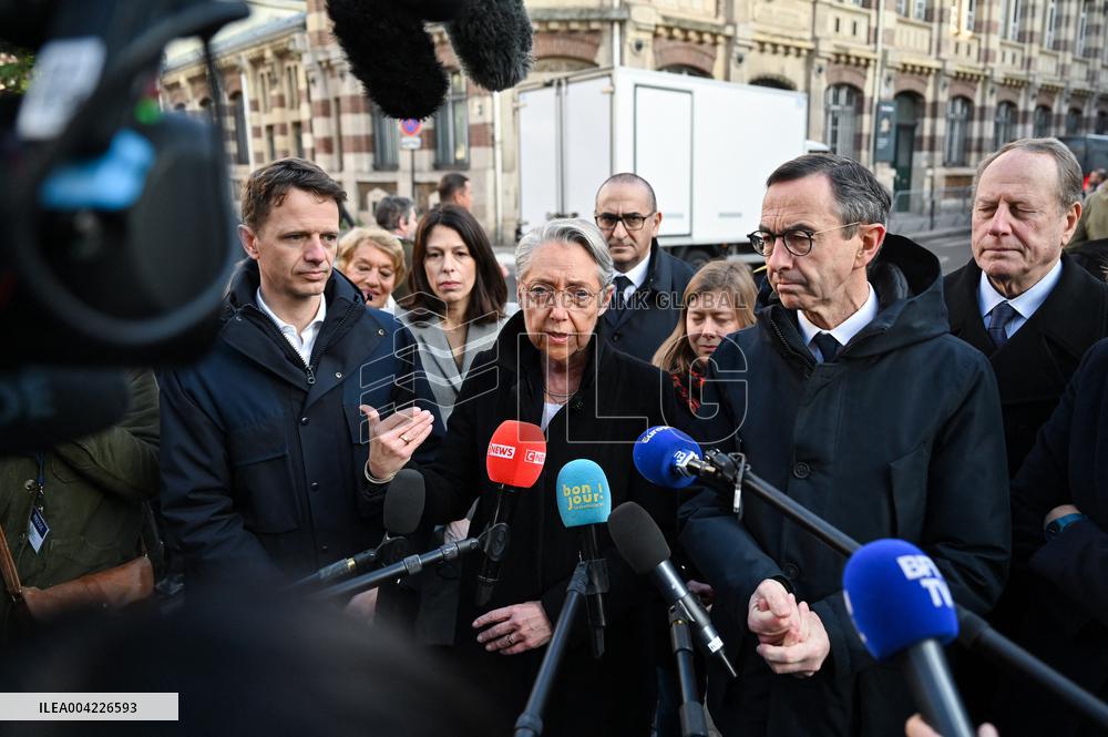 Borne and Retailleau Visit the Beaugrenelle Vocational High School - Paris