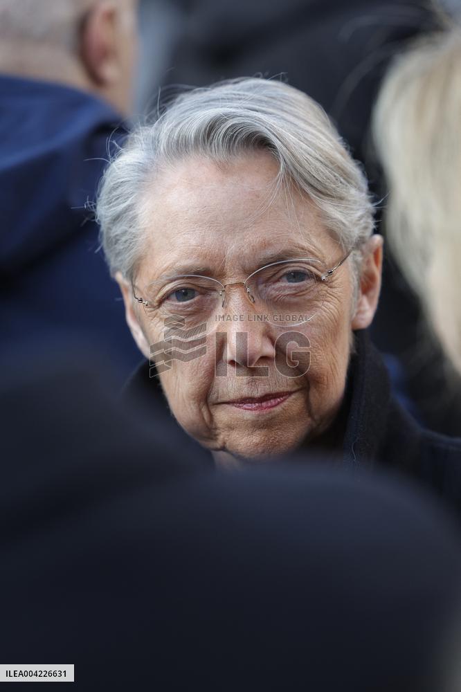 Bruno Retailleau Visit To Regional Professional High School Beaugrenelle - Paris