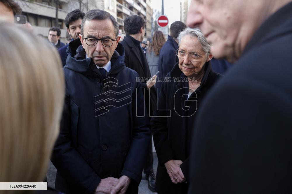 Bruno Retailleau Visit To Regional Professional High School Beaugrenelle - Paris
